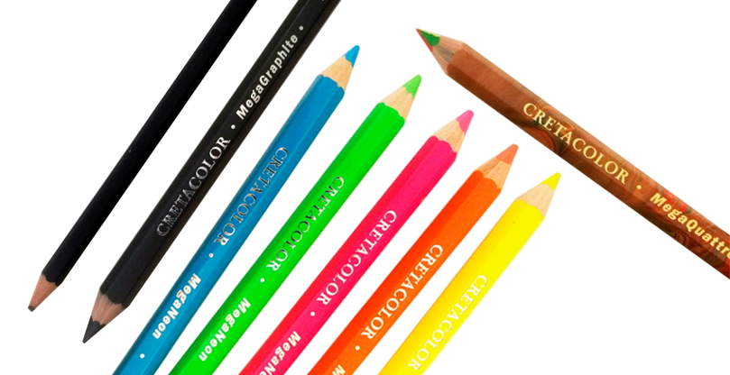 Cretacolor Mega - Ekstra tykke blyanter!
