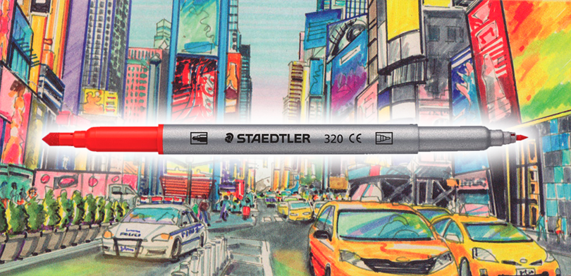 Staedtler Twin-Tip tusjer