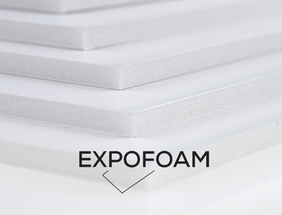 Bilde av Expofoam White 1-sidig lim, 5 mm, 140 x 300 cm