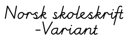 NORSK SKOLESKRIFT VARIANT