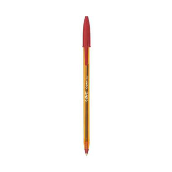 KULEPEN BIC ORANGE RØD   FIN