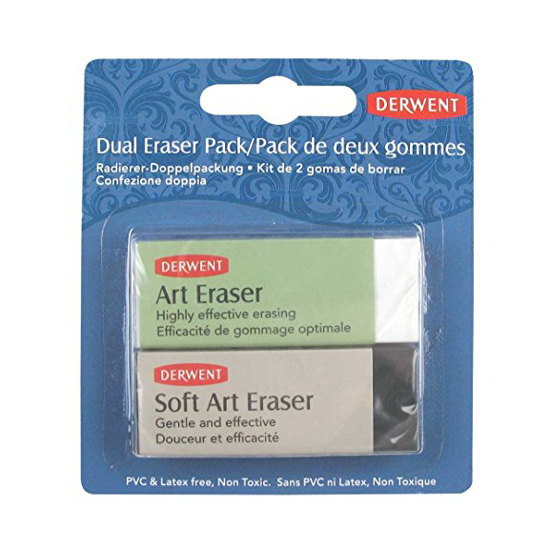 Viskelær Derwent dual pack