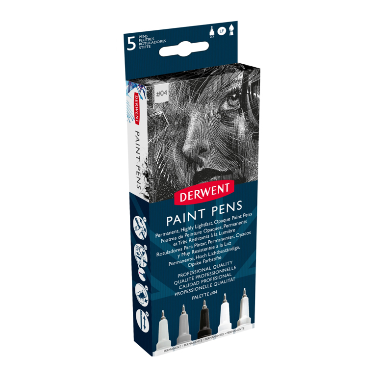 Derwent Paint Pen sett 4 (3871704) Torso Kunstartikler