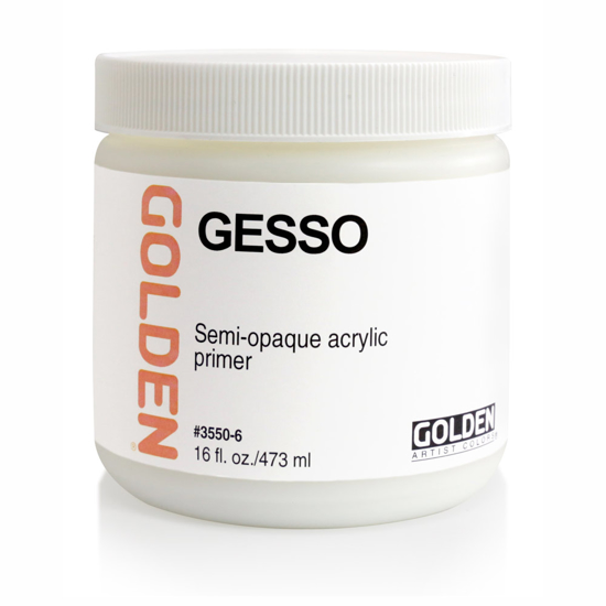 Golden Gesso 473ml - Bright white acrylic primer