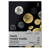 Blokk WN Black Mixed Media, blokk, 200g, 25 ark, A4