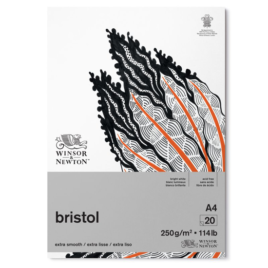 Blokk WN Bristol, 250g, 20 ark, A4