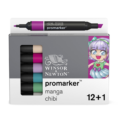 Bilde av Promarker sett 12 Manga Chibi