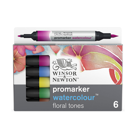 Bilde av Promarker Watercolour sett 6 Floral