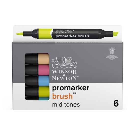 Bilde av Promarker Brush sett 6 Mid Tones