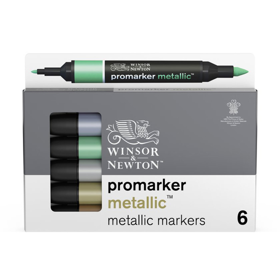 Promarker Metallic sett 6