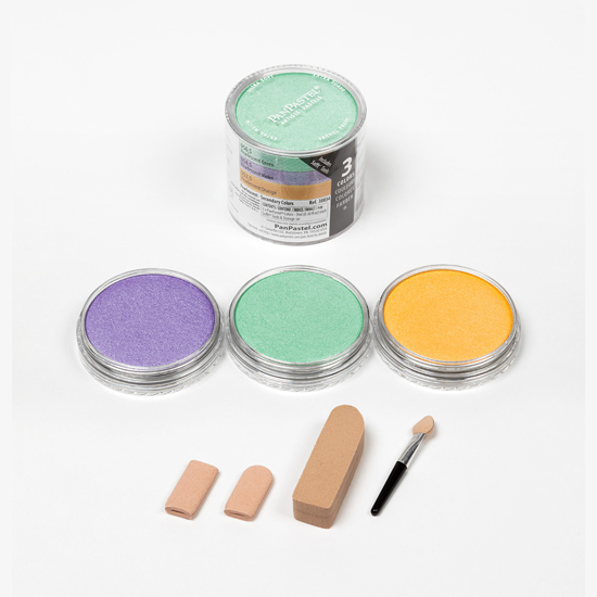 Pan Pastel set  3 Colors: Pearlescent Colors - Secondary                                     