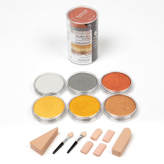 Pan Pastel set 6 Colors: Metallics Full Range                               