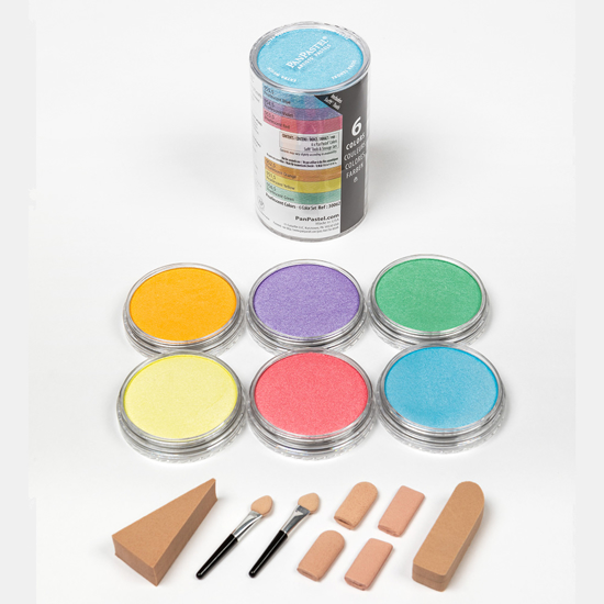 Pan Pastel set  6 Colors: Pearlescent Colors                                                       