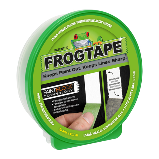 Maskeringstape 36mm x 41,1m grønn Frogtape Multi