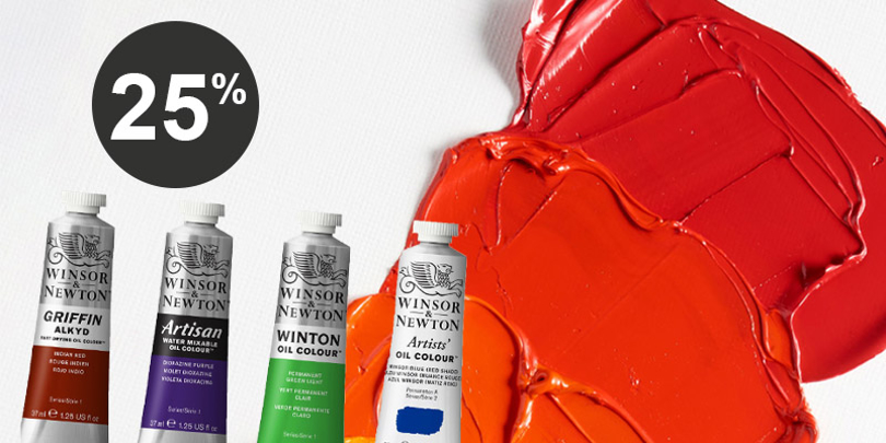 Tilbud på oljemaling og medier fra Winsor & Newton