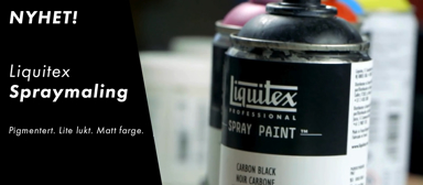 Liquitex spraymaling og sprayferniss
