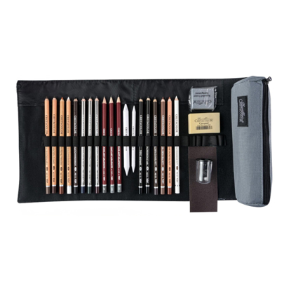 Bilde av Cretacolor Pencil Wrap Set Professional - 24 deler