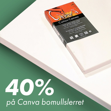 Canva bomullslerret i premiumkvalitet