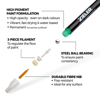 Zieler Acrylic Paint Marker Pens, Bright, 8 stk