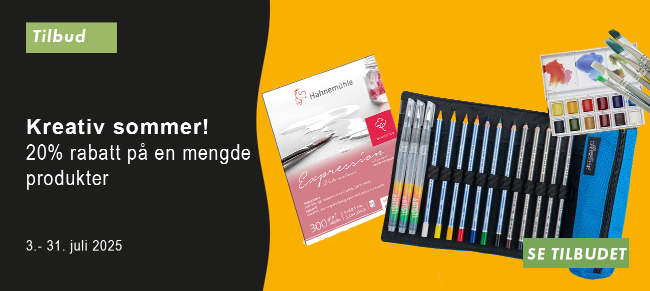 Kreativ sommer med 20% rabatt på en mengde produkter