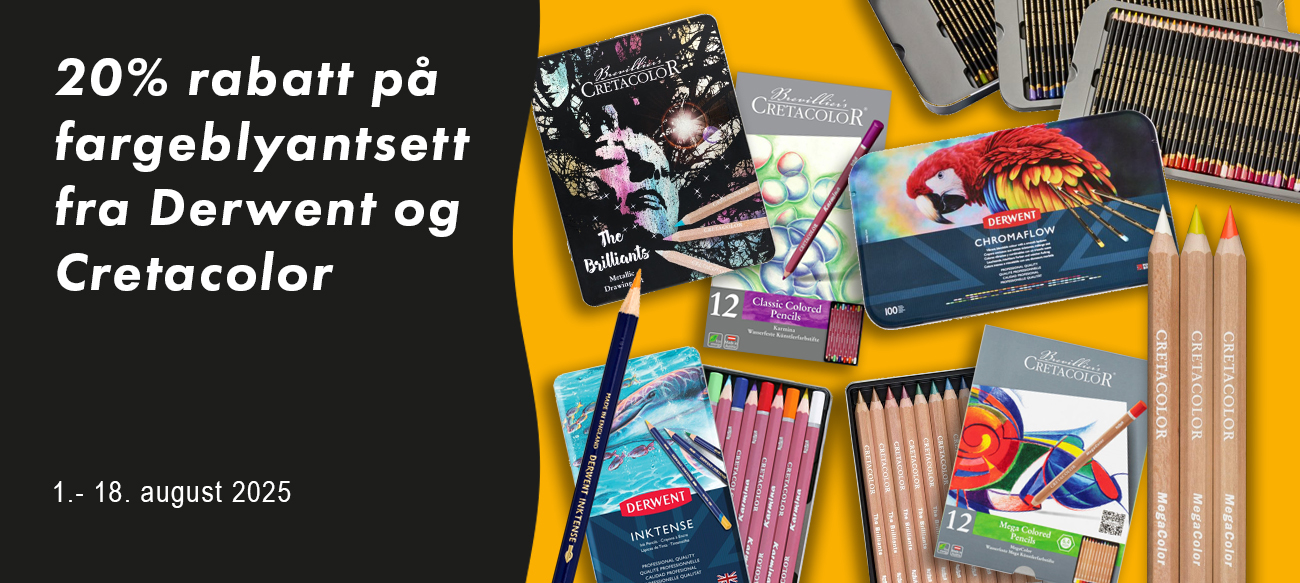 20% rabatt på fargeblyantsett