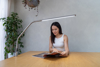 Bilde av Lampe Slimline 4, bordlampe, børstet stål