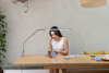 Bilde av Lampe Slimline 4, bordlampe, børstet stål