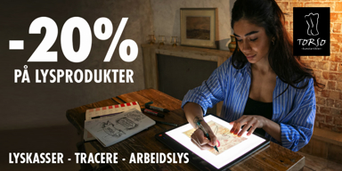 Helgetilbud på lysprodukter!