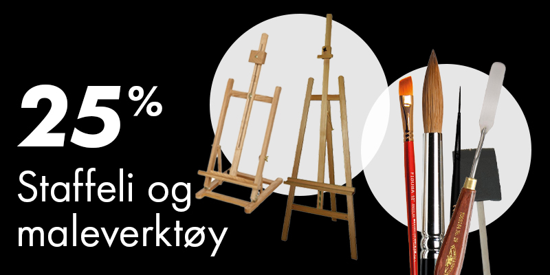 Staffeli og maleverktøy