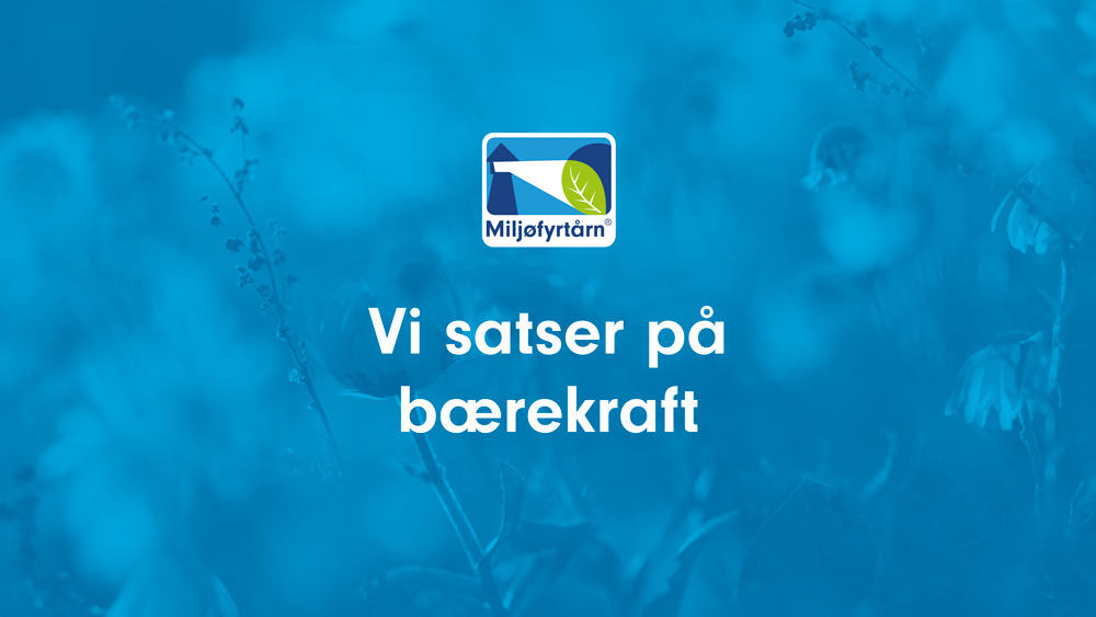 Vi er miljøfyrtårn-sertifisert